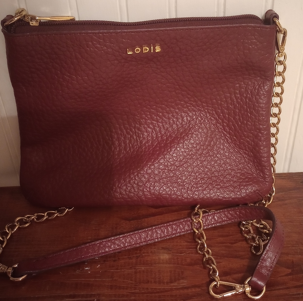Lodis leather handbag